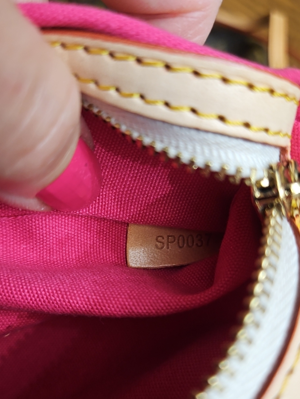 Louis Vuitton Hot Pink Mini Pouch with Gold Hardware